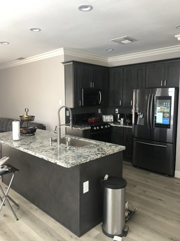 Black Cabinet Kitchen Remodel